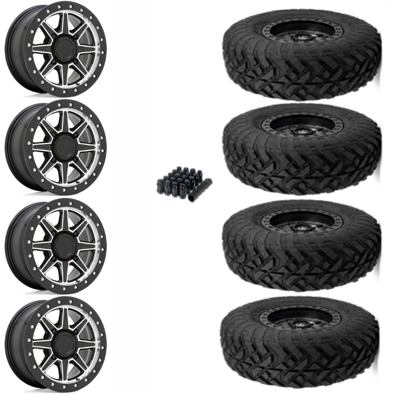 14 Black Rhino Webb UTV Machined 30 Fuel Gripper R T Wheel And Tire