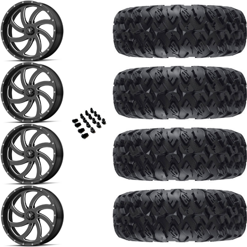 20 MSA M36 Switch Black Milled 33 EFX MotoClaw Wheel And Tire Package