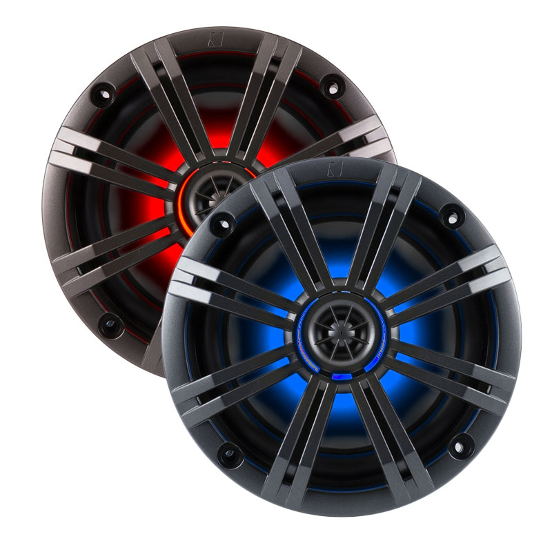 Kicker 6.5" Marine Grade Speakers w/ LED Grilles